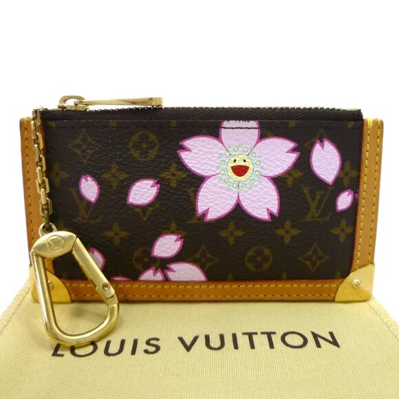 Auth LOUIS VUITTON Pochette Cles Cherry Brossom Key Coin Purse M92015 #W511008 - Picture 1 of 15